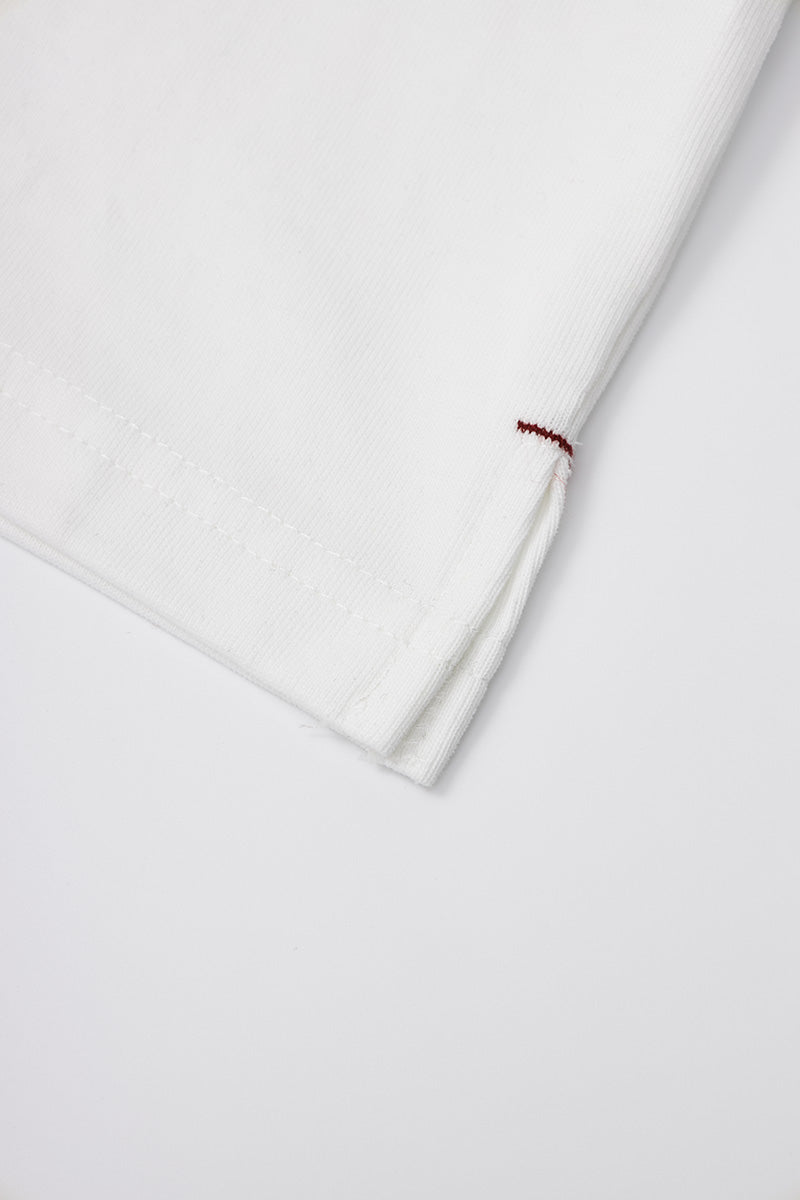 FUMBLE JP FUM LOGO LONG SLEEVE TEE - WHITE