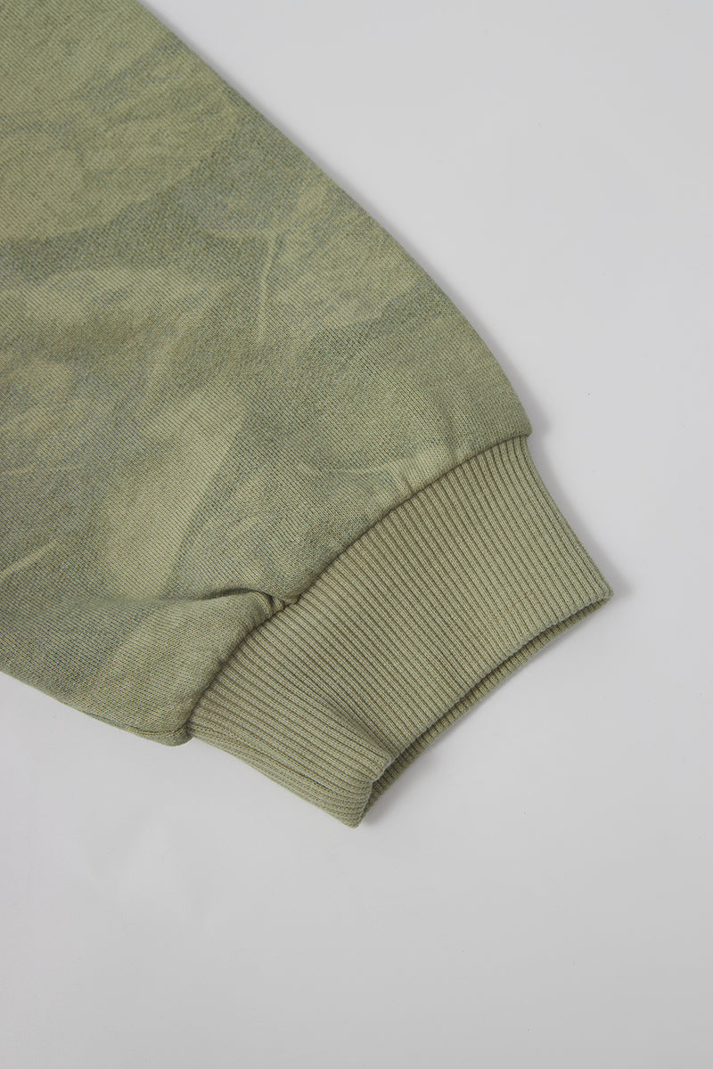 FUMBLE JAPANESE APPLIQUE HOODIES - DRY LEAVES