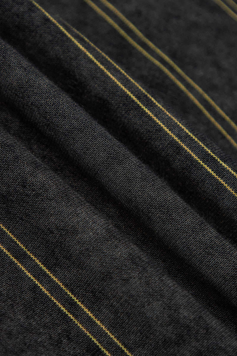 FUMBLE WASHED STRIPE JP FUM LONG SLEEVE TEE - GREY