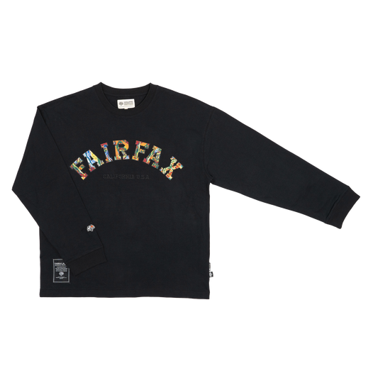 FXFW23-LS05 "reimagined" EMBROIDERED COLLEGE SLEEVE TEE