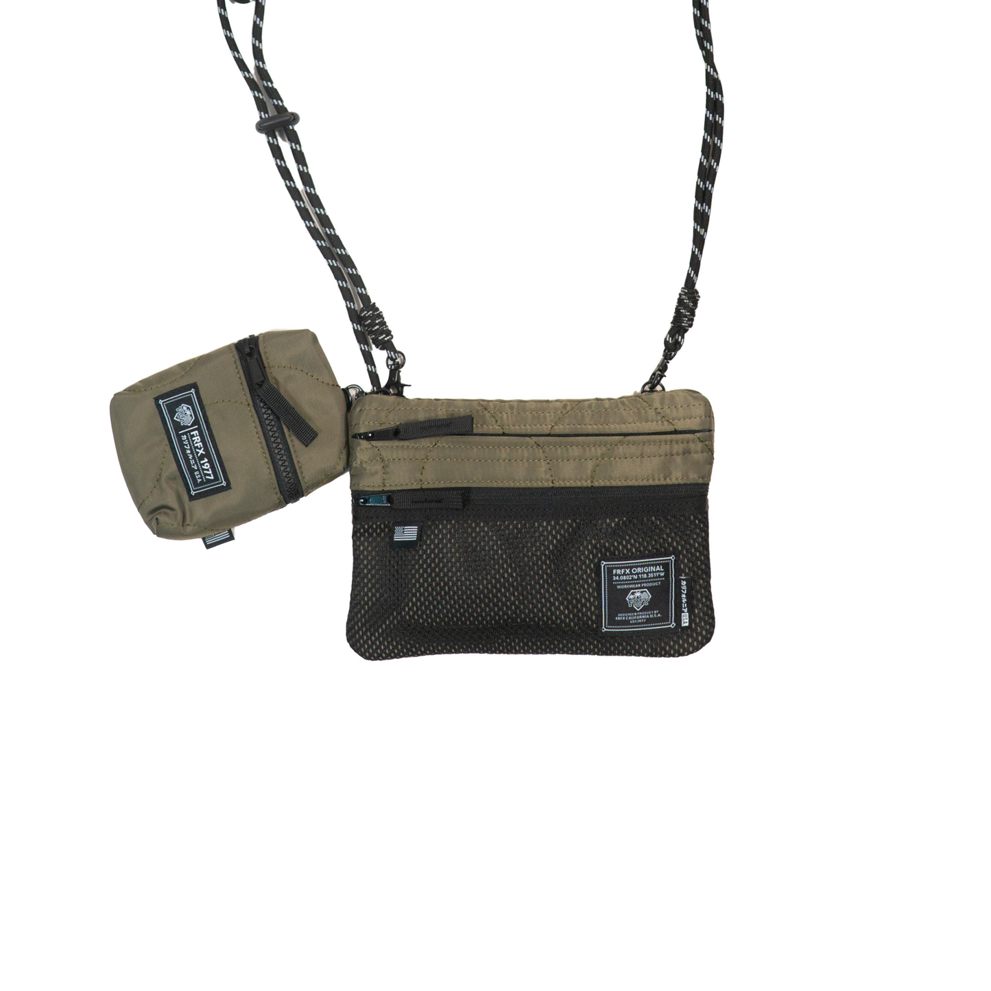 QUILTED SACOCHE WITH A EXTRA HEADPHONE POUCH - FF0900_CE2