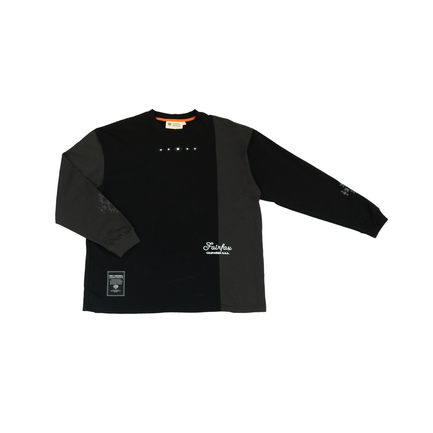 FAIRFAX NAVAJO COLOR BLOCKING L/S TEE - FFLT01_CE02