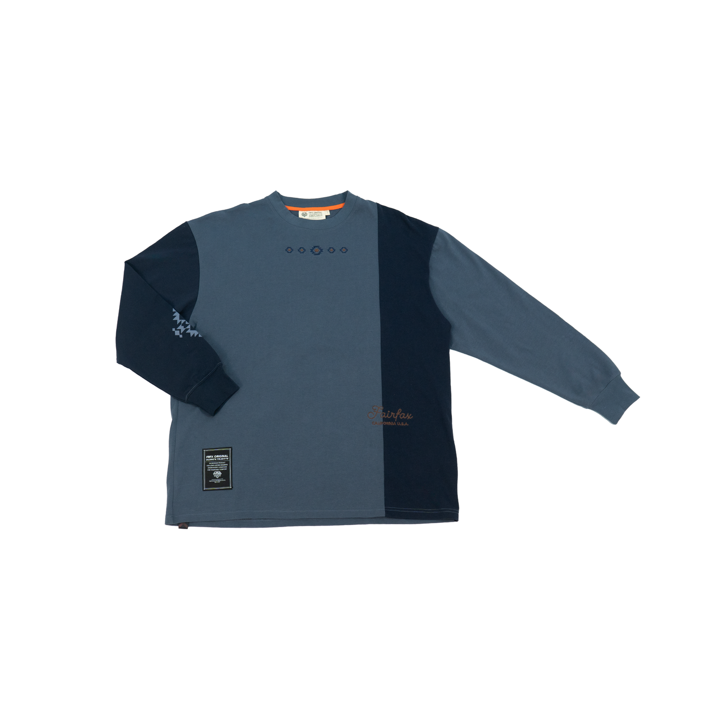 FAIRFAX NAVAJO COLOR BLOCKING L/S TEE - FFLT01_CE02