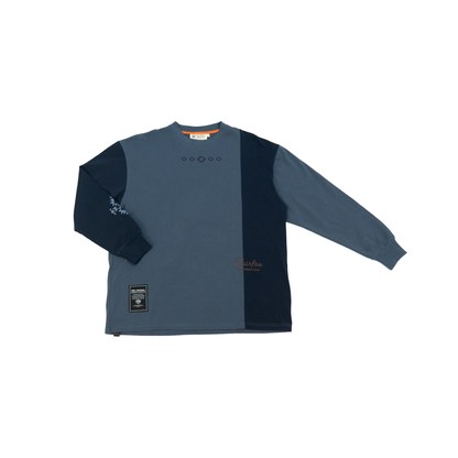 FAIRFAX NAVAJO COLOR BLOCKING L/S TEE