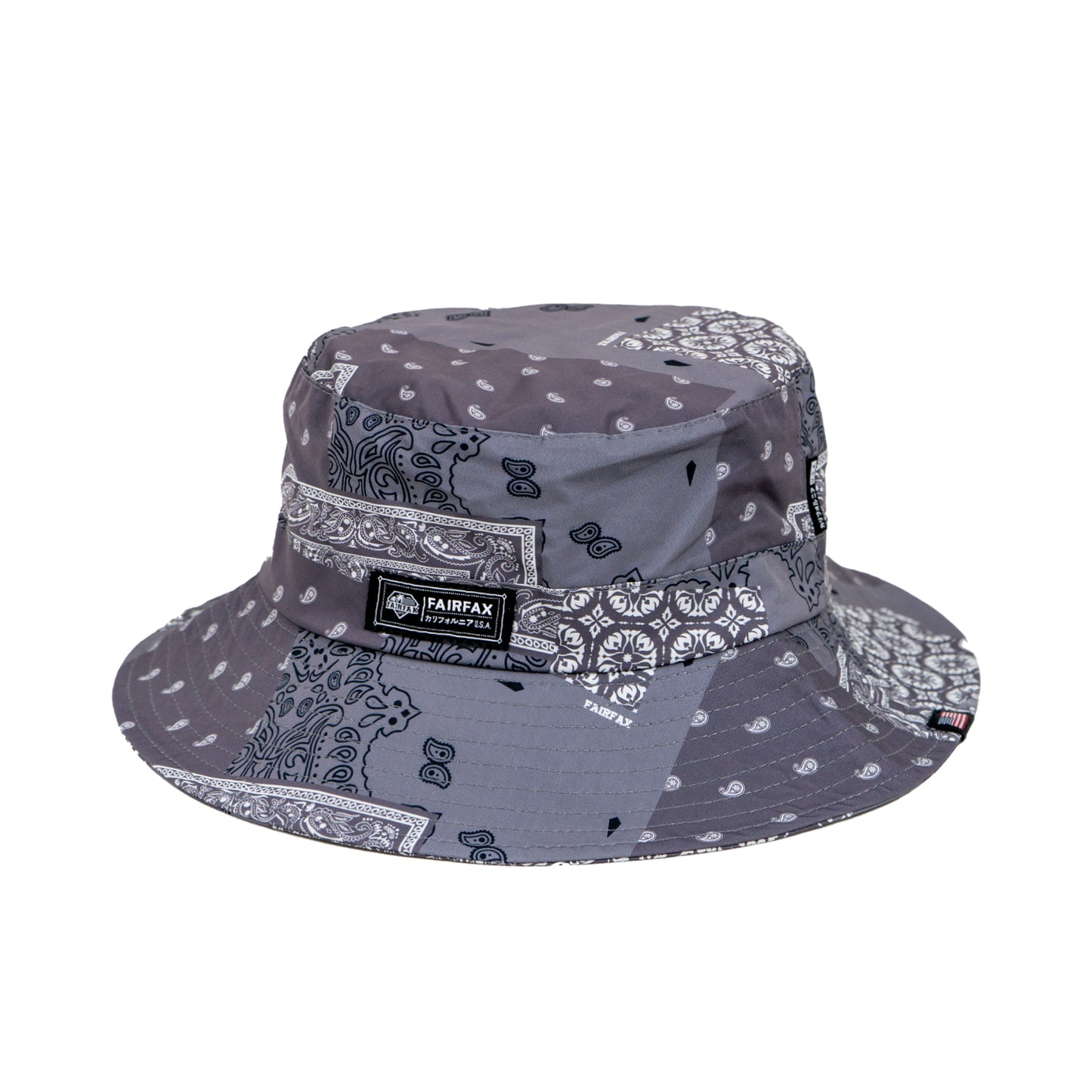 FXSS23-HT05 PATCHWORK BANDANA BUCKET HAT