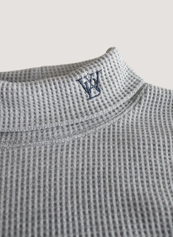 WOODBLOCK THERMAL TURTLE NECK - GREY