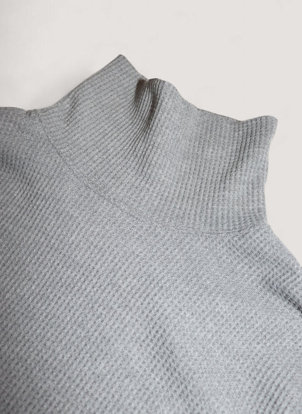 WOODBLOCK THERMAL TURTLE NECK - GREY