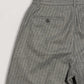WOODBLOCK 2TUCK STRIPE WOOL TROUSER - GREY