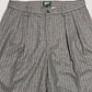 WOODBLOCK 2TUCK STRIPE WOOL TROUSER - GREY