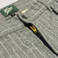 WOODBLOCK 2TUCK STRIPE WOOL TROUSER - GREY