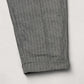 WOODBLOCK 2TUCK STRIPE WOOL TROUSER - GREY