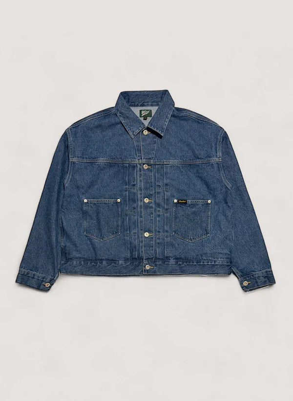 WOODBLOCK 2ND TYPE DENIM JACKET - LIGHT INDIGO