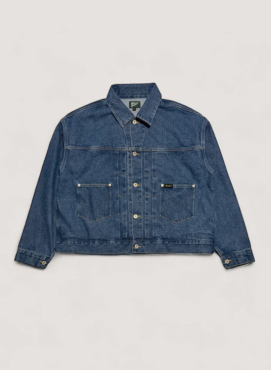 WOODBLOCK 2ND TYPE DENIM JACKET - LIGHT INDIGO