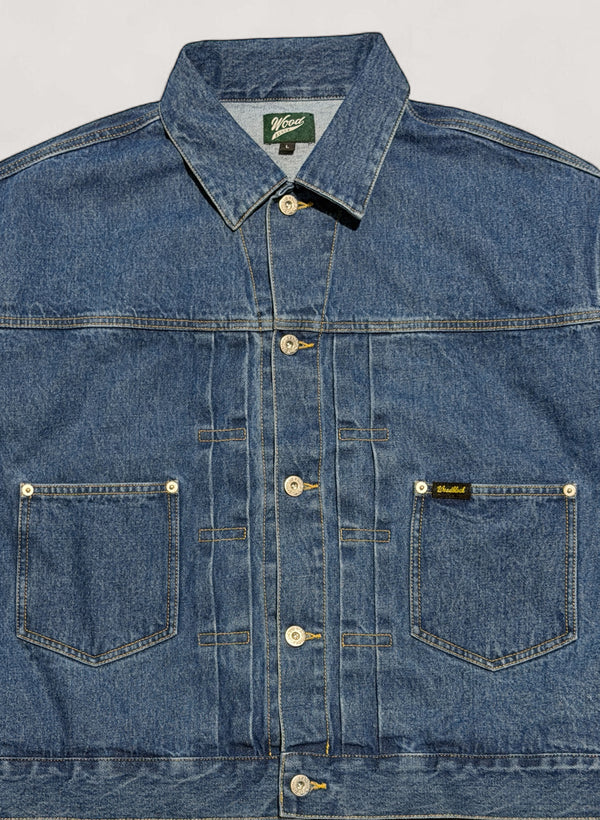 WOODBLOCK 2ND TYPE DENIM JACKET - LIGHT INDIGO