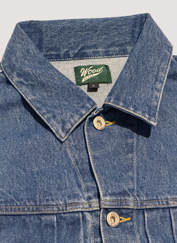 WOODBLOCK 2ND TYPE DENIM JACKET - LIGHT INDIGO