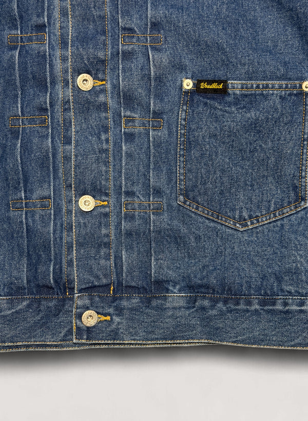 WOODBLOCK 2ND TYPE DENIM JACKET - LIGHT INDIGO