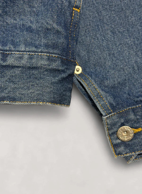 WOODBLOCK 2ND TYPE DENIM JACKET - LIGHT INDIGO