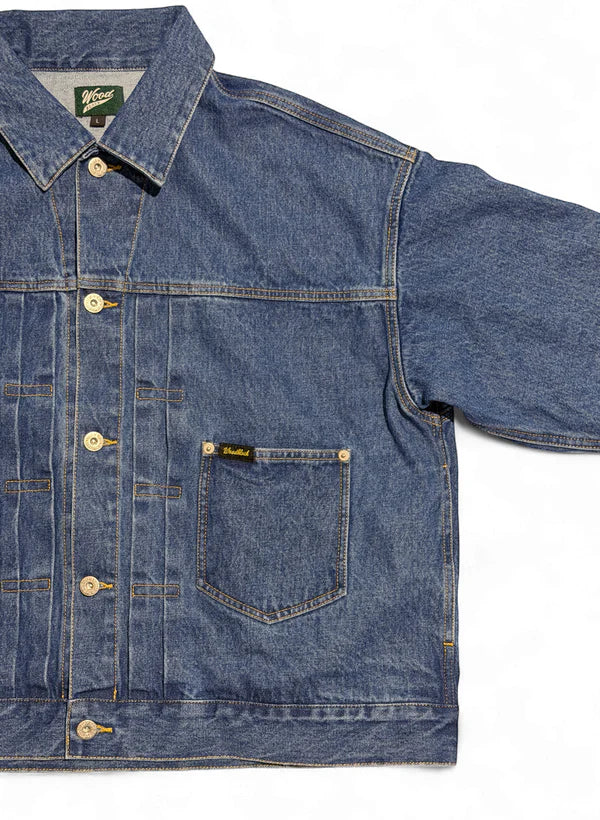 WOODBLOCK 2ND TYPE DENIM JACKET - LIGHT INDIGO