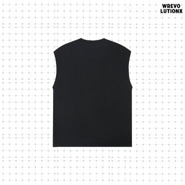 WREVOLUTIONX Classic Animals - Black Heavy-Weight Tank (Horseshoe)