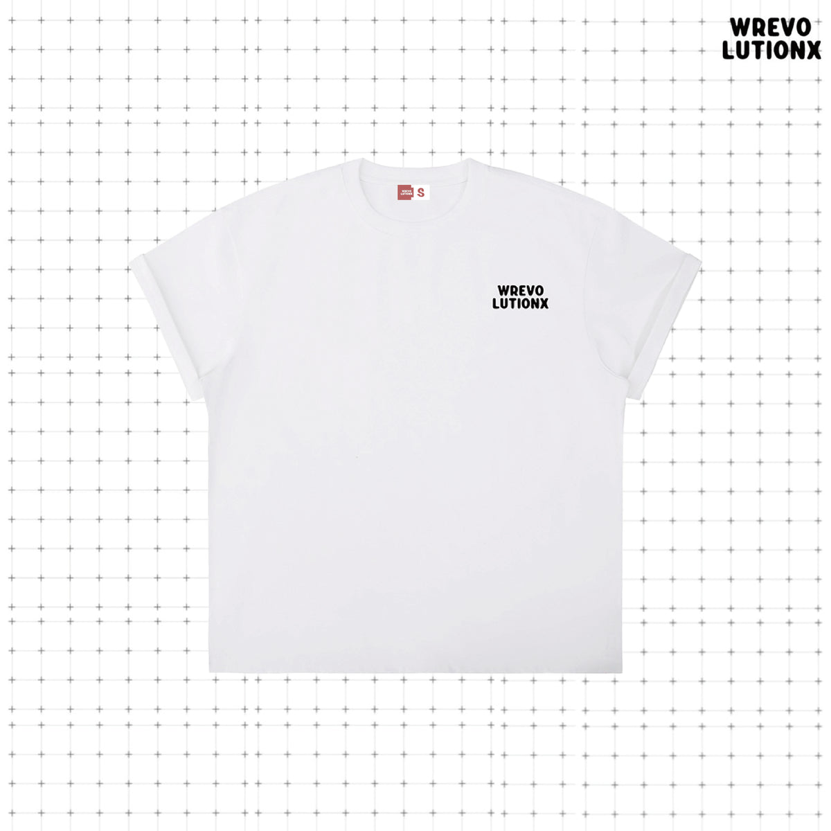 WREVOLUTIONX Classic Animals - White Heavy‑Weight T-Shirt (Equestrian Duo)
