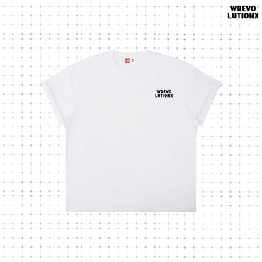 WREVOLUTIONX Classic Animals - White Heavy‑Weight T-Shirt (Equestrian Duo)