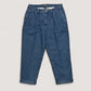 WOODBLOCK 2TUCK DENIM TROUSER - LIGHT INDIGO
