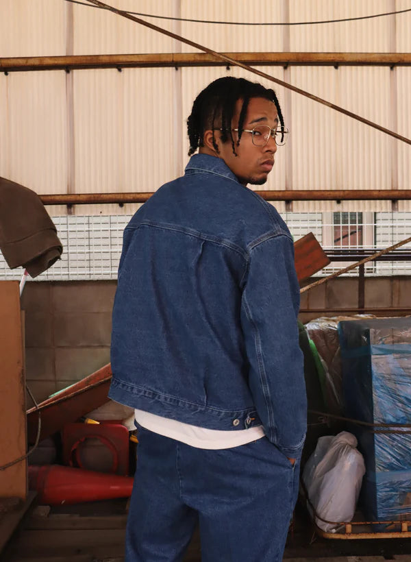 WOODBLOCK 2ND TYPE DENIM JACKET - LIGHT INDIGO