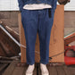 WOODBLOCK 2TUCK DENIM TROUSER - LIGHT INDIGO