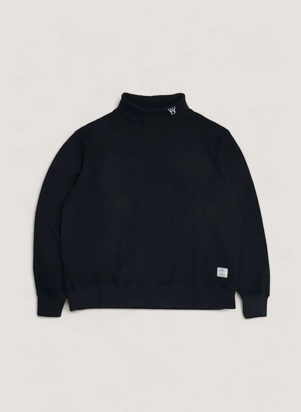 WOODBLOCK THERMAL TURTLE NECK - NAVY