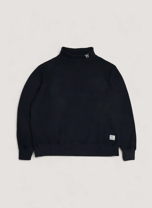 WOODBLOCK THERMAL TURTLE NECK - NAVY