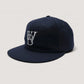 WOODBLOCK CLASSIC WB LOGO WOOL CAP - NAVY