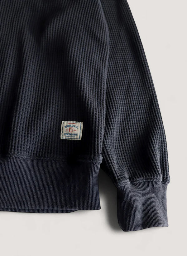 WOODBLOCK THERMAL TURTLE NECK - NAVY