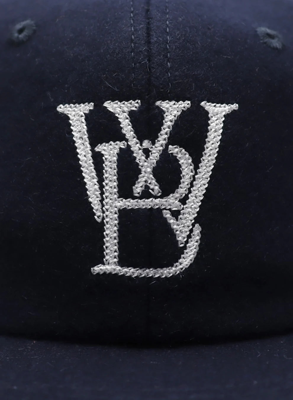 WOODBLOCK CLASSIC WB LOGO WOOL CAP - NAVY