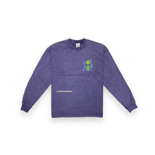 2ND CLOSET “LOST CONTROL” ACID WASHED L/S T-SHIRT