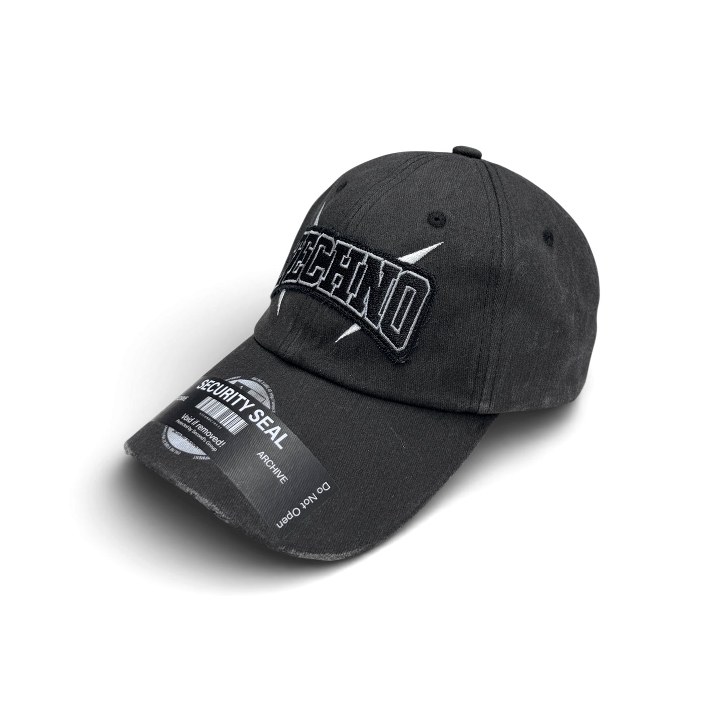 "TECHNO" WASHED DAMAGED CAP