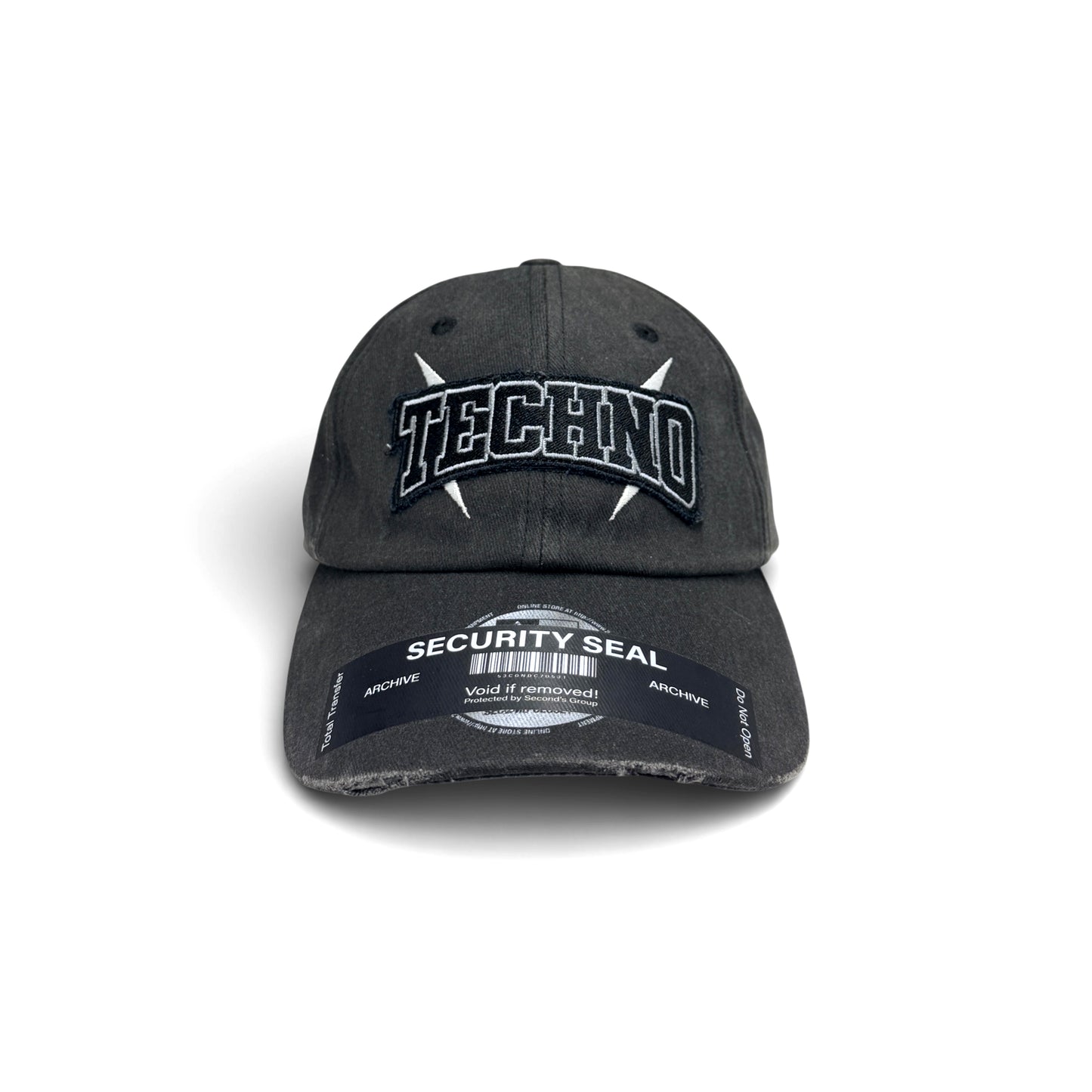 "TECHNO" WASHED DAMAGED CAP