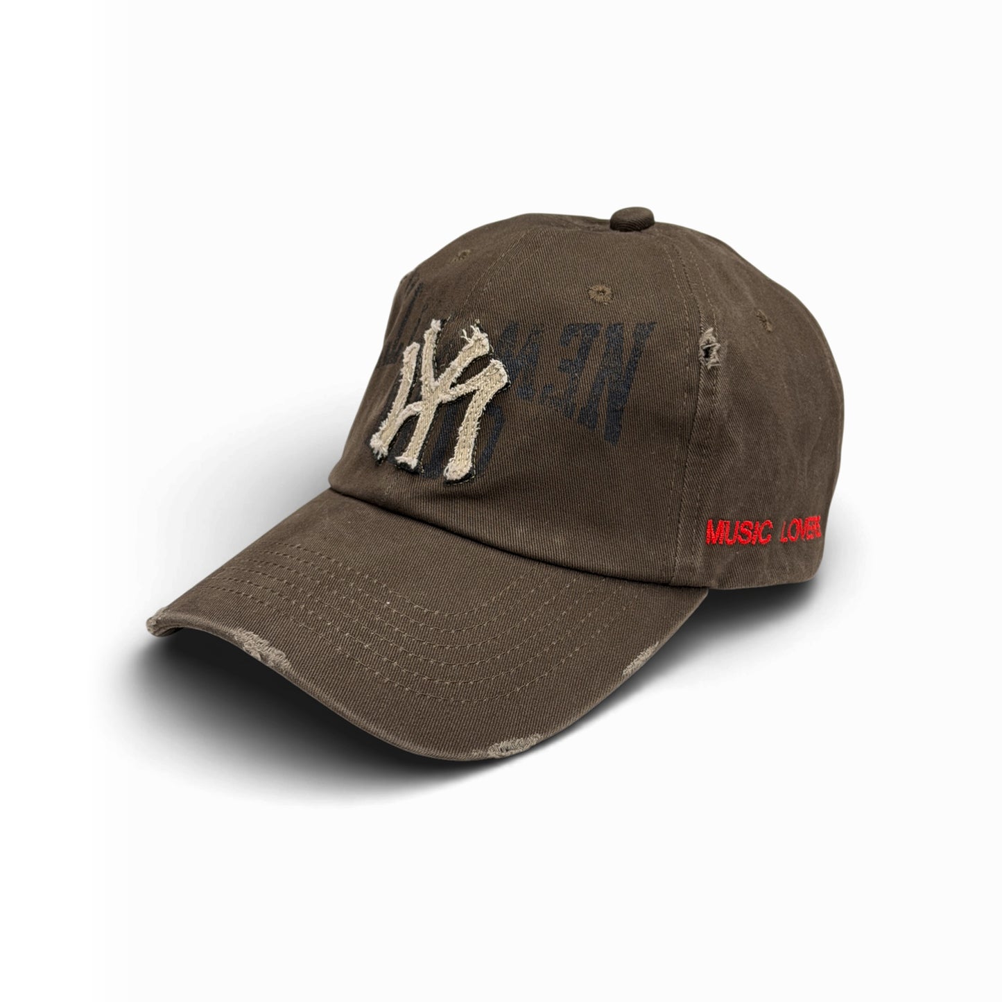 “NEW YOUTH CITY” APPLIQUE WASHED CAP