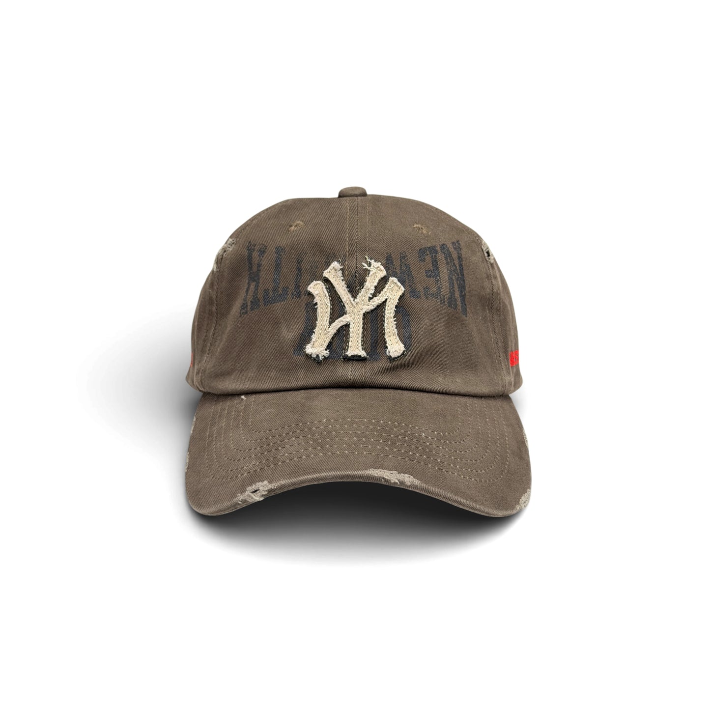 “NEW YOUTH CITY” APPLIQUE WASHED CAP