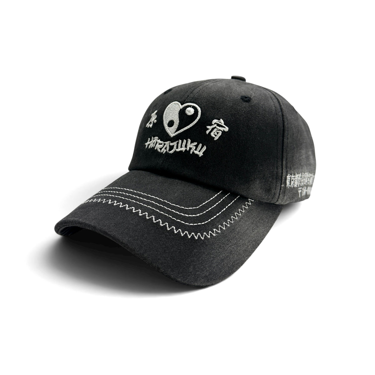 “BALANCE HEART” HARAJUKU WASHED CAP