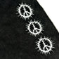 "PEACE PEACE PEACE "WASHED SWEAT SHORTS