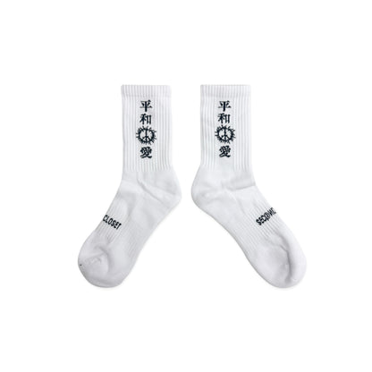 “PEACE LOVER LOGO” SOCKS