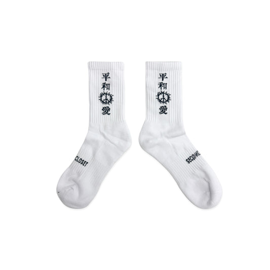 “PEACE LOVER LOGO” SOCKS