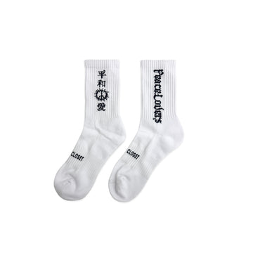 “PEACE LOVER LOGO” SOCKS