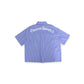 “PEACE LOVER” BOXY STRIPE SHIRT