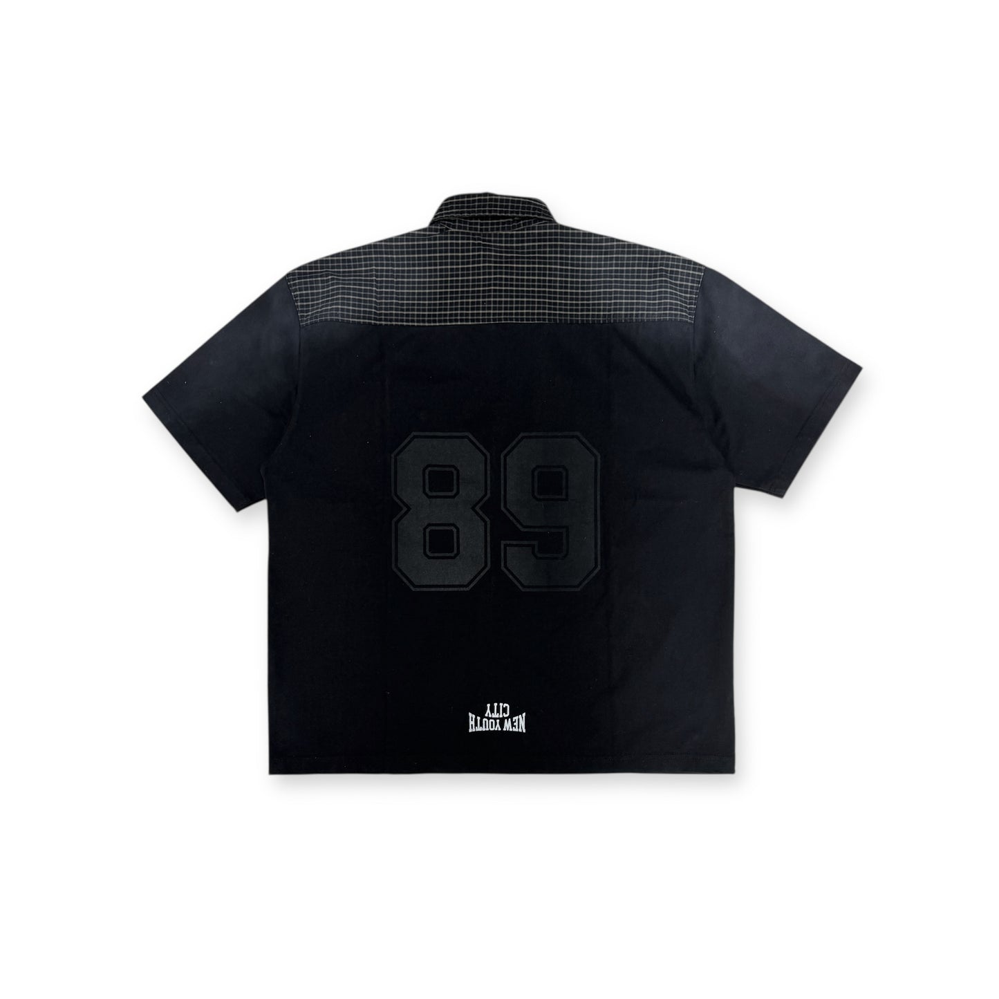 “NEW YOUTH CITY” REWORKED SHIRT-COLLAR T-SHIRT