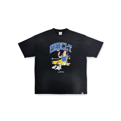 “FACETIME ” SNOW WHITE WASHED T-SHIRT