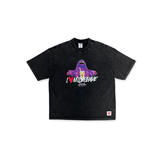 "I LOVE MILKSHAKE" WASHED T-SHIRT