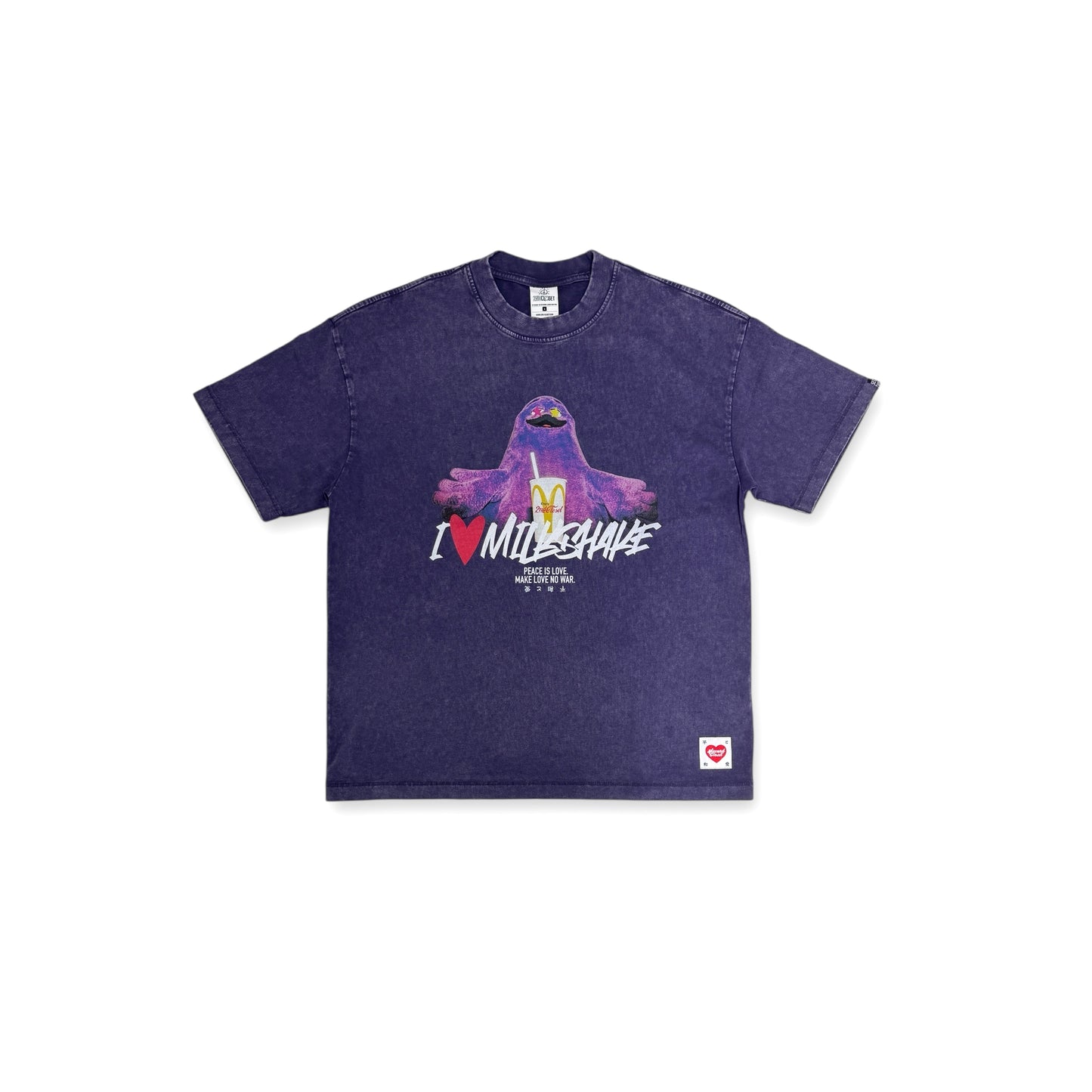 "I LOVE MILKSHAKE" WASHED T-SHIRT