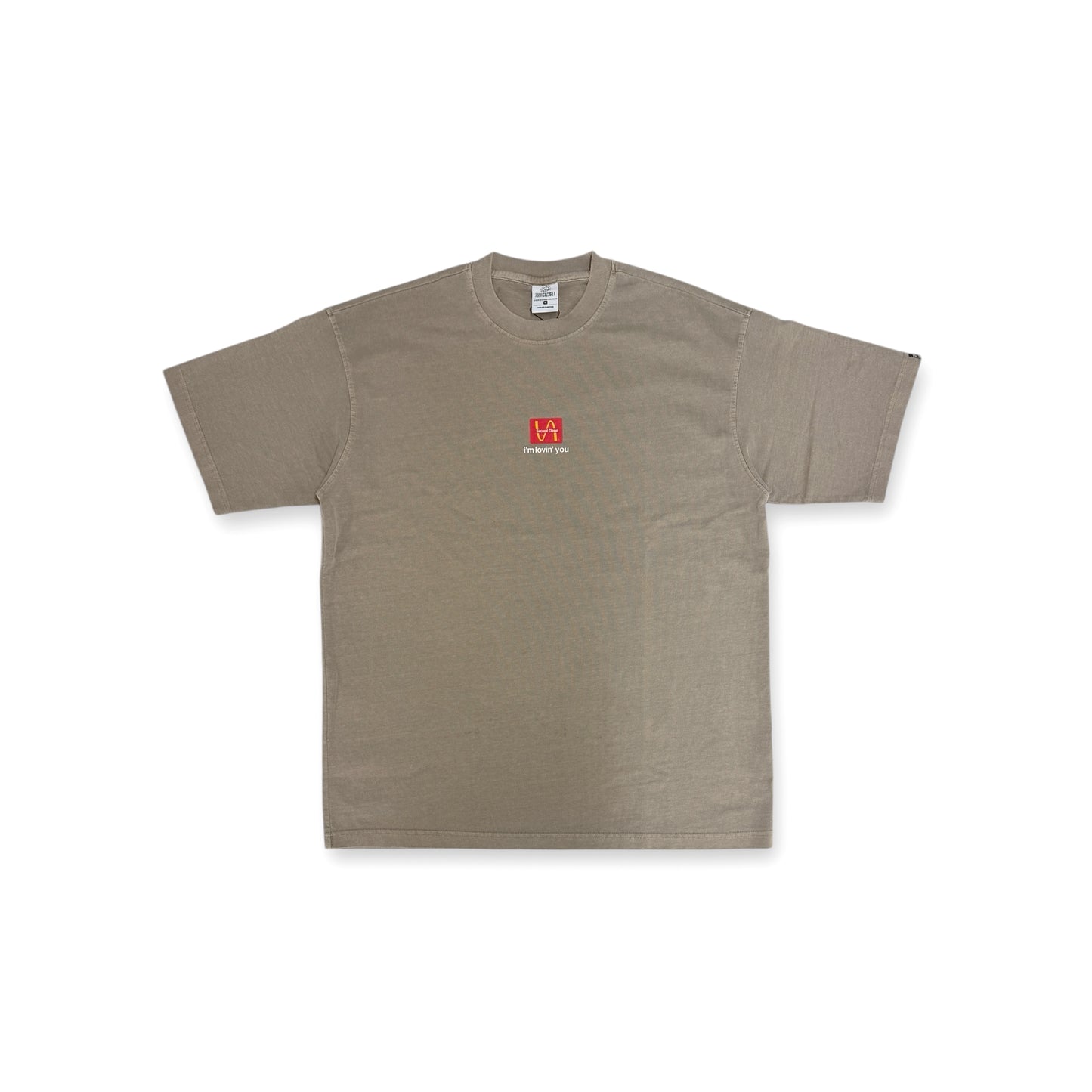 “McRECEIPT” ACID WASHED T-SHIRT