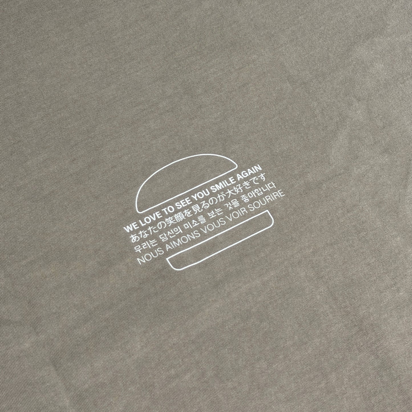 “McRECEIPT” ACID WASHED T-SHIRT